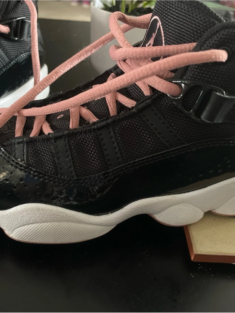 Nike Air Jordan 6 Rings Black Rust Pink Sneakers Retro